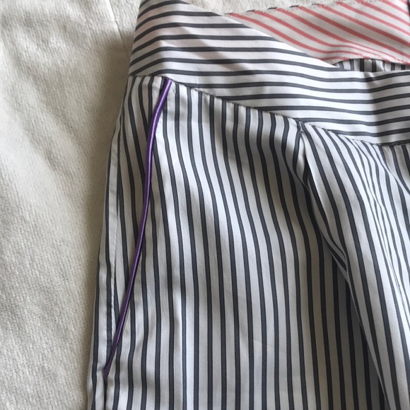 NWT Thierry Colson Striped LouLou Pant Charcoal - Picture 5 of 7